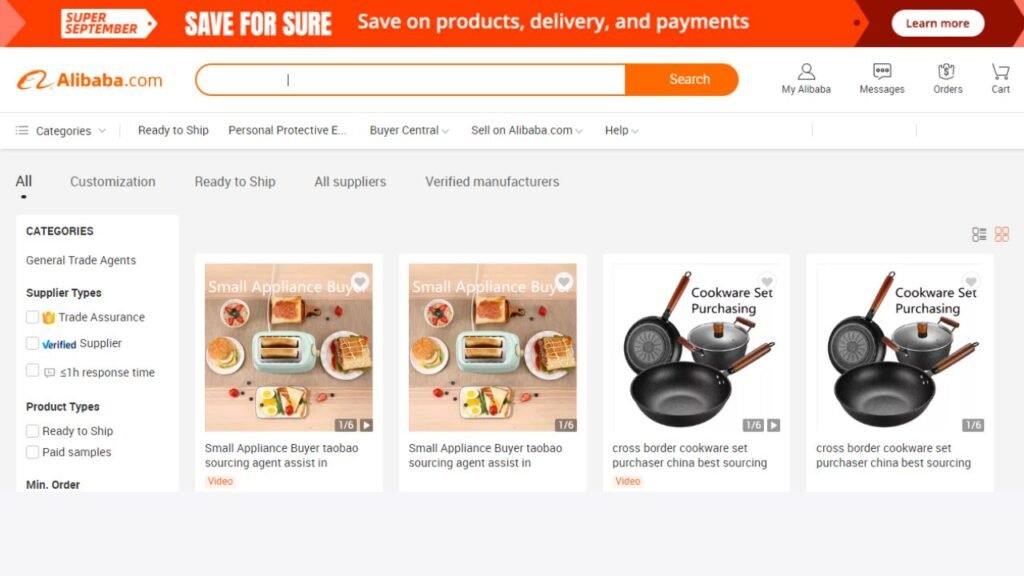 Temukan pemasok khusus menggunakan Pencarian Pemasok Alibaba