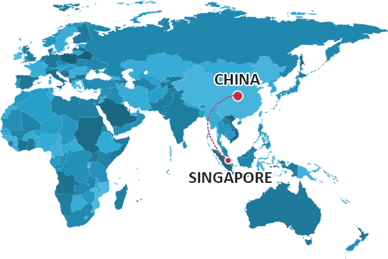 从中国到新加坡的运输 从中国到新加坡的运输